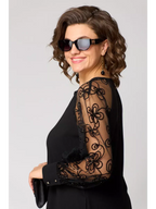 Barbara | Elegantní černé sexy krajkové šaty