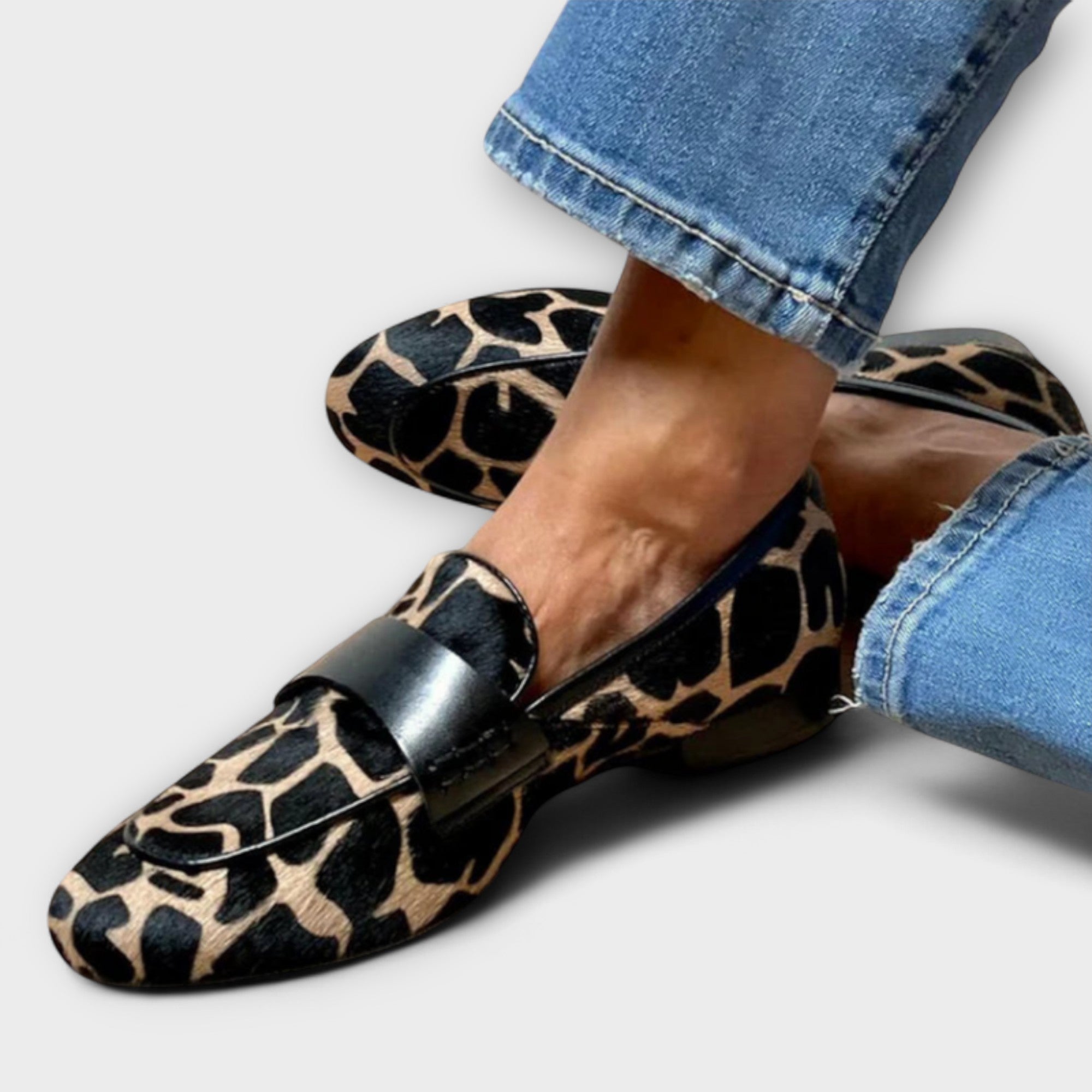 Leonie -  Ortopedické mokasíny Leopard