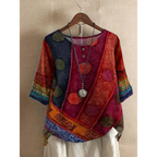 Valerie - Barevný boho-top