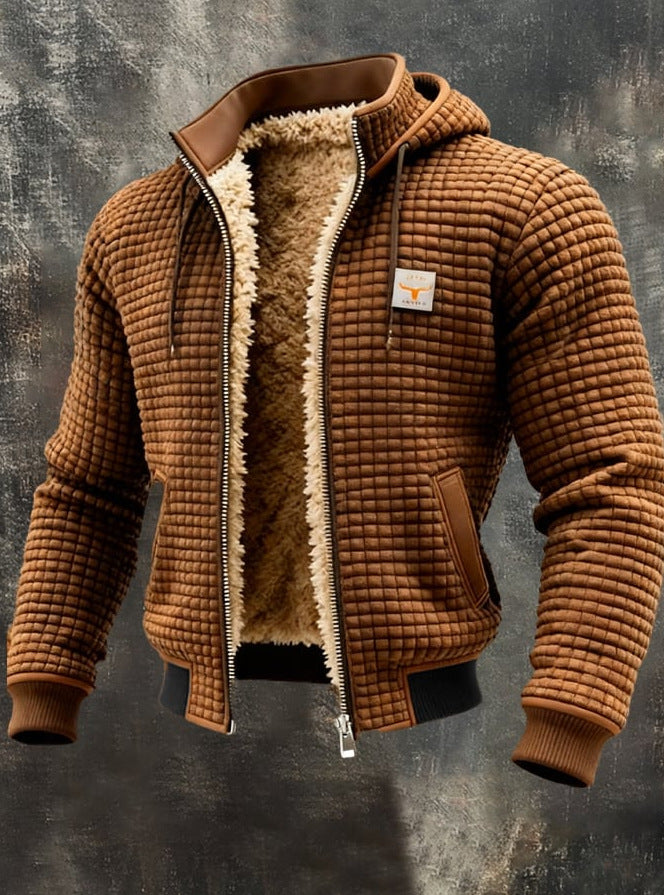 Elegantní prošívaná bunda s elegantním límcem