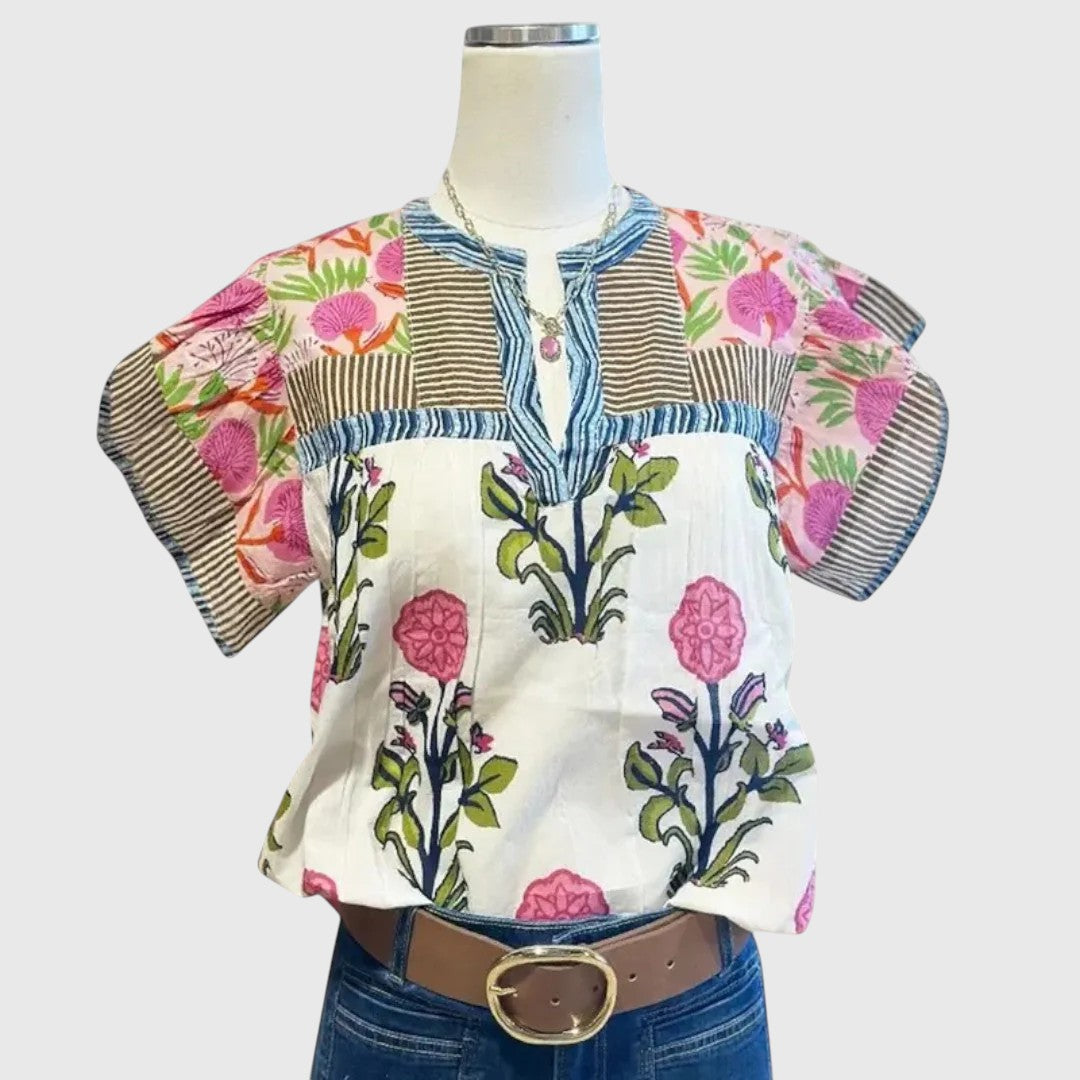 Uriella - Vyšívaná Boho Blůza